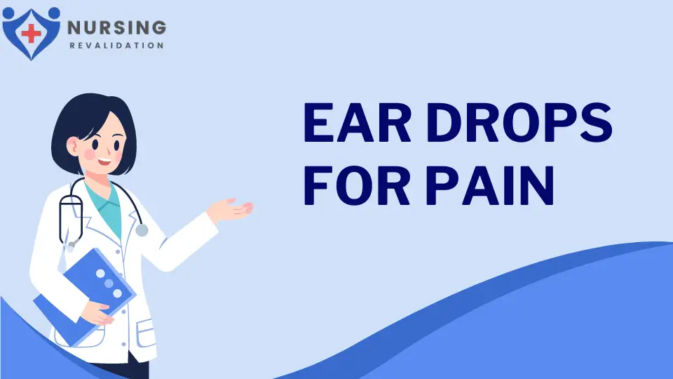 Ear Drops for Pain Relief